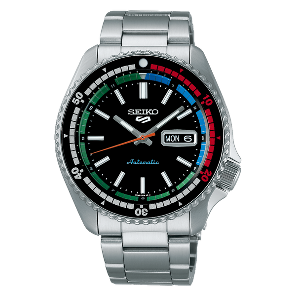 RELOJ SEIKO 5 SPORTS SRPK13K1 AUTOMATICO NEGRO REGATTA EDICION ESPEC GOODTIME.CL