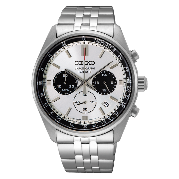 RELOJ SEIKO SSB425P1 ANÁLOGO CRONÓGRAFO BLANCO 