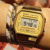 RELOJ CASIO VINTAGE A168WG-9WDF DORADO