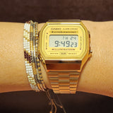 RELOJ CASIO VINTAGE A168WG-9WDF DORADO