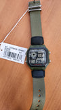 RELOJ CASIO VINTAGE ROYALE AE-1200WHB-3BVDF VERDE NATO