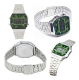 RELOJ CASIO VINTAGE A168WEC-3DF PLATEADO CAMUFLAJE