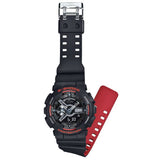 RELOJ CASIO VINTAGE G-SHOCK GA-110HR-1ADR ANA-DIGI NEGRO-ROJO PANTALLA NEGATIVA