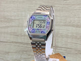 RELOJ CASIO VINTAGE LA680WA-2CDF PLATEADO FLORES MUJER MINI