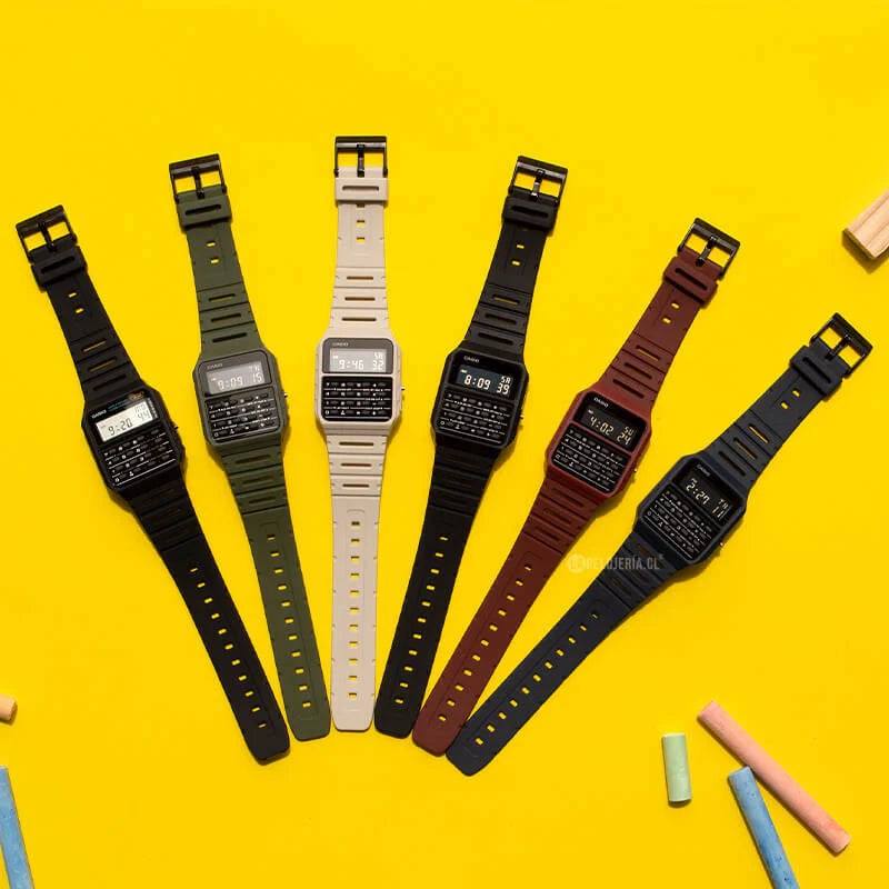RELOJ CASIO VINTAGE CA 53WF 1BDF CALCULADORA NEGRO PANTALLA