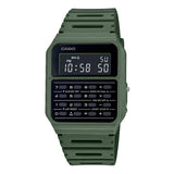 RELOJ CASIO VINTAGE CA-53WF-3BDF CALCULADORA VERDE PANTALLA NEGATIVA