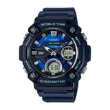 RELOJ CASIO VINTAGE AEQ-120W-2AVDF ANÁLOGO-DIGITAL AZUL