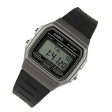 RELOJ CASIO VINTAGE F-91WM-1BDF GRIS NEGRO