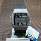 RELOJ CASIO VINTAGE F-91WM-1BDF GRIS NEGRO