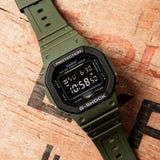 RELOJ CASIO VINTAGE G-SHOCK DW-5610SU-3DR VERDE PANTALLA NEGATIVA