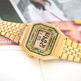 RELOJ CASIO VINTAGE LA680WGA-9CDF DORADO FLORES MUJER MINI