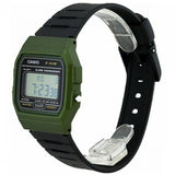 RELOJ CASIO VINTAGE F-91WM-3ADF VERDE NEGRO