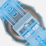 RELOJ CASIO VINTAGE F-91WS-2DF CELESTE TRANSPARENTE