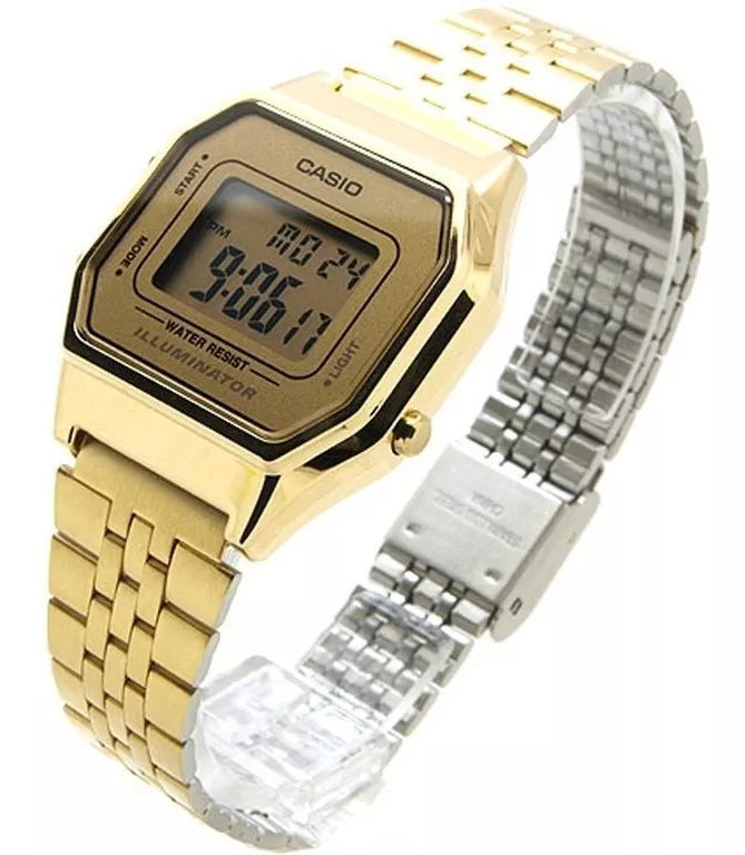 Reloj Análogo Vintage Casio Mujer Dorado La680wga-4cdf — Te lo tenemos Chile