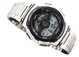 RELOJ CASIO VINTAGE AE-1100WD-1AVDF TIME ROYALE PLATEADO