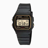 RELOJ CASIO VINTAGE F-91WG-9QDF NEGRO LINEA AMARILLA