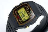 RELOJ CASIO VINTAGE F-91WG-9QDF NEGRO LINEA AMARILLA