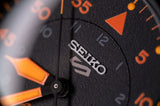 RELOJ SEIKO 5 SPORTS SRPH33K1 AUTOMÁTICO MILITAR NEGRO NARANJA NATO 40MM