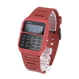 RELOJ CASIO VINTAGE CA-53WF-4BDF CALCULADORA BURDEO PANTALLA NEGATIVA