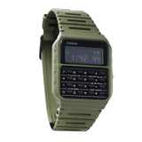 RELOJ CASIO VINTAGE CA-53WF-3BDF CALCULADORA VERDE PANTALLA NEGATIVA