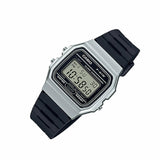 RELOJ CASIO VINTAGE F-91WM-7ADF PLATEADO NEGRO