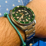 RELOJ SEIKO 5 SPORTS SRPD63K1 AUTOMÁTICO VERDE - DORADO 42.5MM