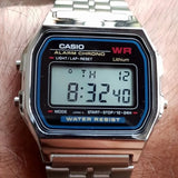 RELOJ CASIO VINTAGE A159W-N1DF PLATEADO MADE IN JAPAN