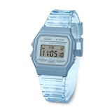 RELOJ CASIO VINTAGE F-91WS-2DF CELESTE TRANSPARENTE