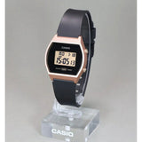 RELOJ CASIO VINTAGE LW-204-1ADF NEGRO CAJA ROSADA