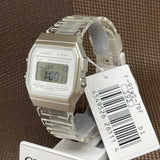 RELOJ CASIO VINTAGE F-91WS-7DF BLANCO PLATEADO TRANSPARENTE