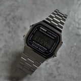 RELOJ CASIO VINTAGE A168WGG-1BDF ACERO - NEGRO PANTALLA NEGATIVA