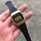 RELOJ CASIO VINTAGE F-91WM-9ADF DORADO NEGRO