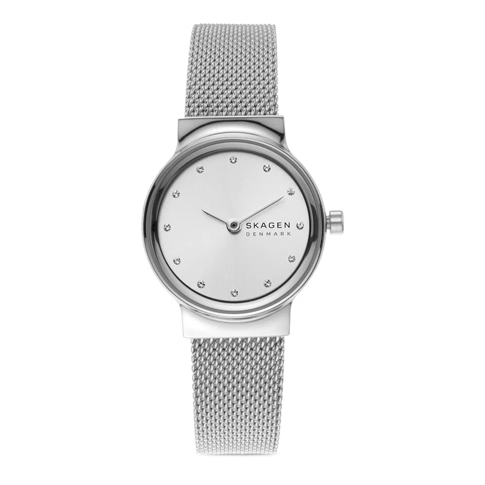 RELOJ SKAGEN MUJER SKW2715 ANALOGO PLATEADO PULSERA MILANESA GOODTIME.CL