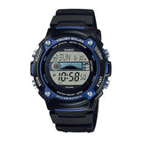 RELOJ CASIO SOLAR W-S210H-1AVDF NEGRO / AZUL WORLD TIME Y MOON DATA (EXCLUSIVO)