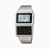 RELOJ CALCULADORA CASIO VINTAGE DBC-611-1DF DATABANK PLATEADO