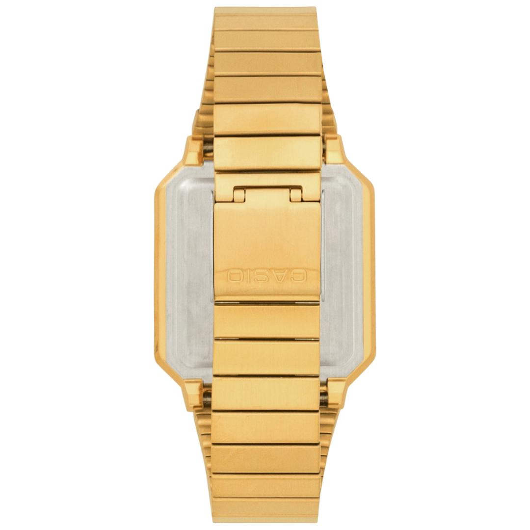 Reloj Casio Vintage Dorado Unisex Acero Time Square