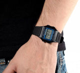 RELOJ CASIO VINTAGE F-105W-1ADF NEGRO - AZUL ILLUMINATOR