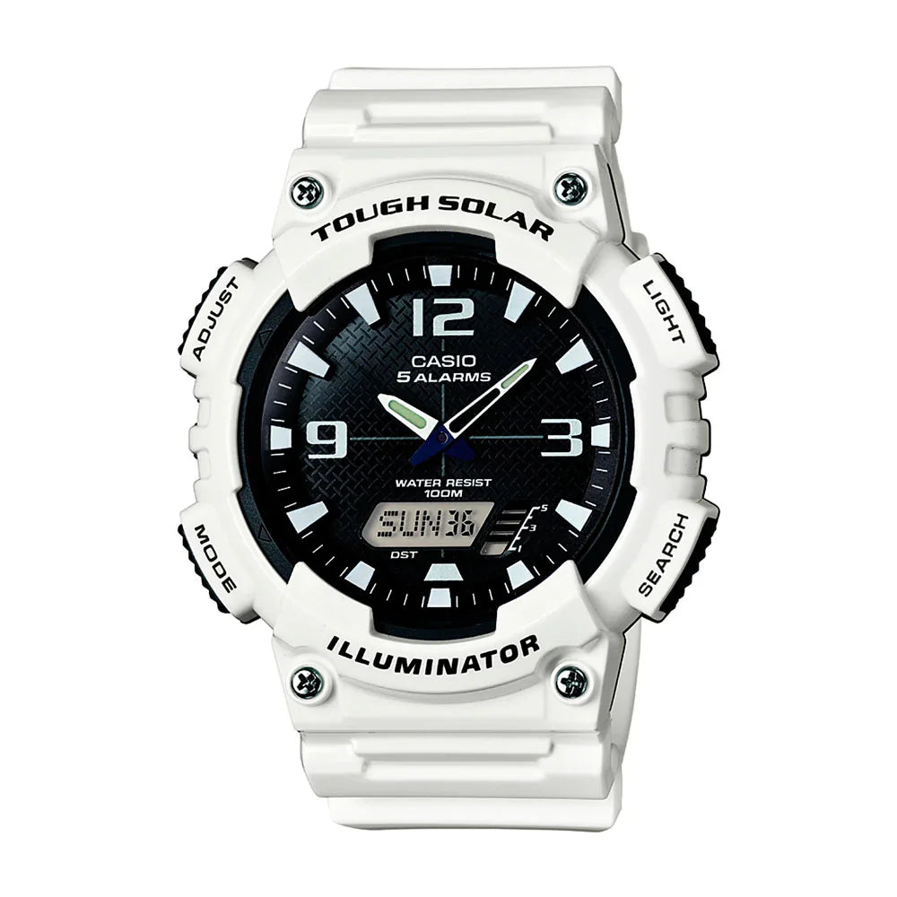 RELOJ CASIO VINTAGE TOUGH SOLAR AQ S810WC 7AVDF BLANCO GOODTIME.CL
