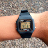 RELOJ CASIO VINTAGE W-217H-9AVDF NEGRO NUMEROS GRANDES