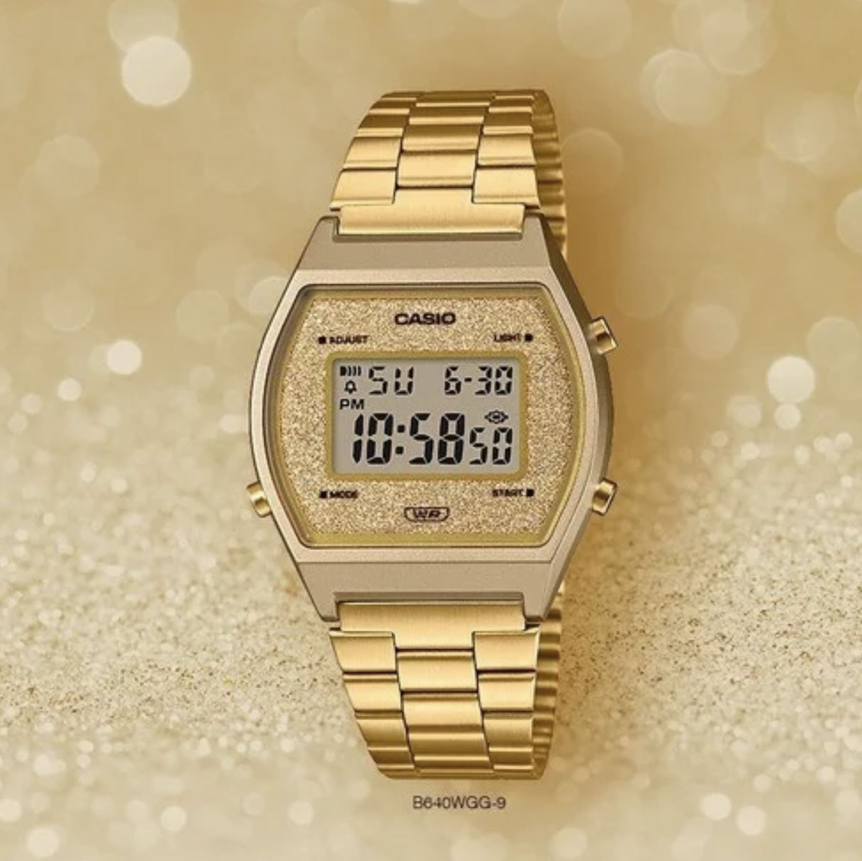 Reloj pulsera Casio Collection F-91 de cuerpo color dorado