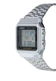 RELOJ CASIO VINTAGE A500WA-1DF PLATEADO WORLD TIME