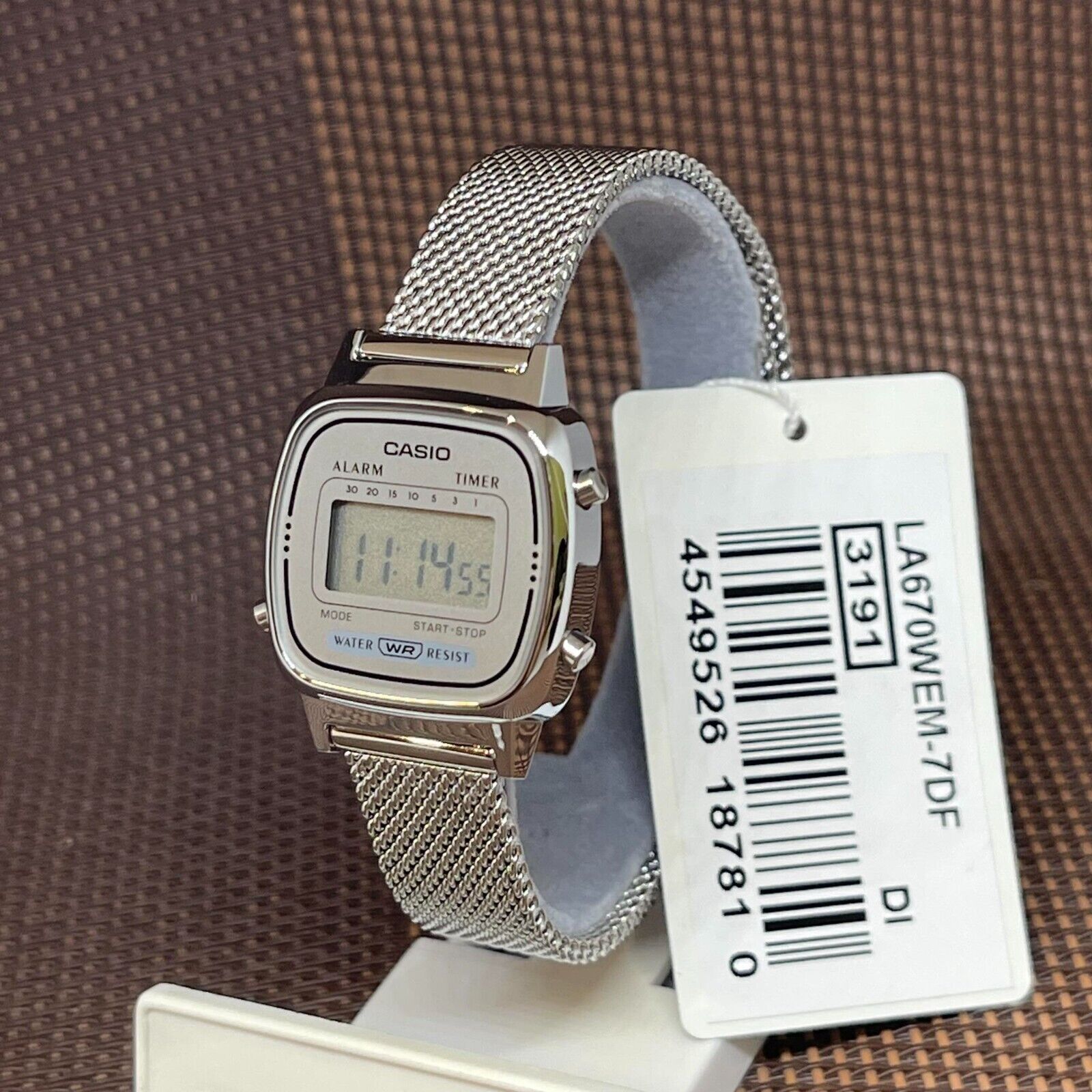 Reloj Casio Vintage A700WM-7ADF Plateado Milanese Slim - Dando la