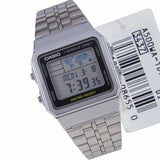 RELOJ CASIO VINTAGE A500WA-1DF PLATEADO WORLD TIME